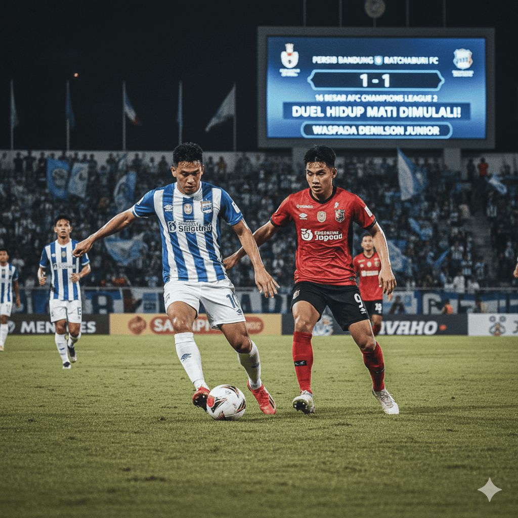 Persib Bandung vs Ratchaburi FC di 16 Besar AFC Champions League 2: Waspada Denilson Junior, Duel Hidup Mati Maung Bandung Dimulai!  