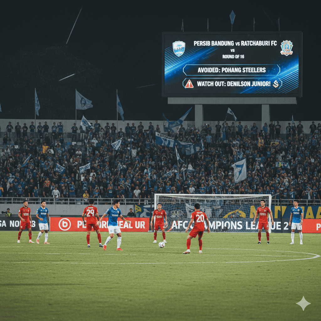 Persib Bandung vs Ratchaburi FC di 16 Besar AFC Champions League 2: Terhindar Pohang Steelers, Waspada Denilson Junior!  