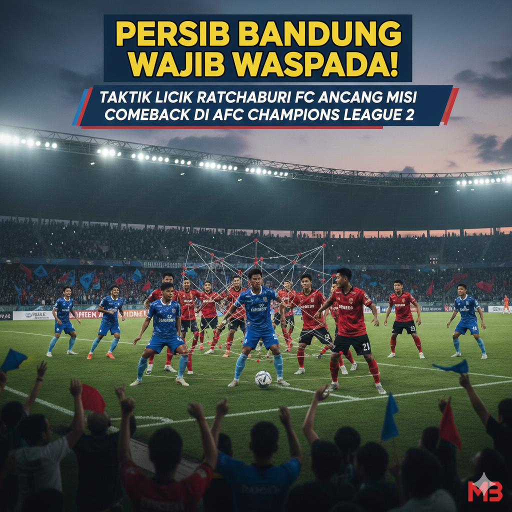 Persib Bandung Wajib Waspada! Taktik Licik Ratchaburi FC Ancam Misi Comeback di AFC Champions League 2  
