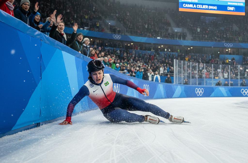 Detik-Detik Mencekam Camila Cellar Jatuh di Olimpiade 2026, Wajah Tersayat Pisau Sepatu Saat Perempat Final Short Track Milano Cortina