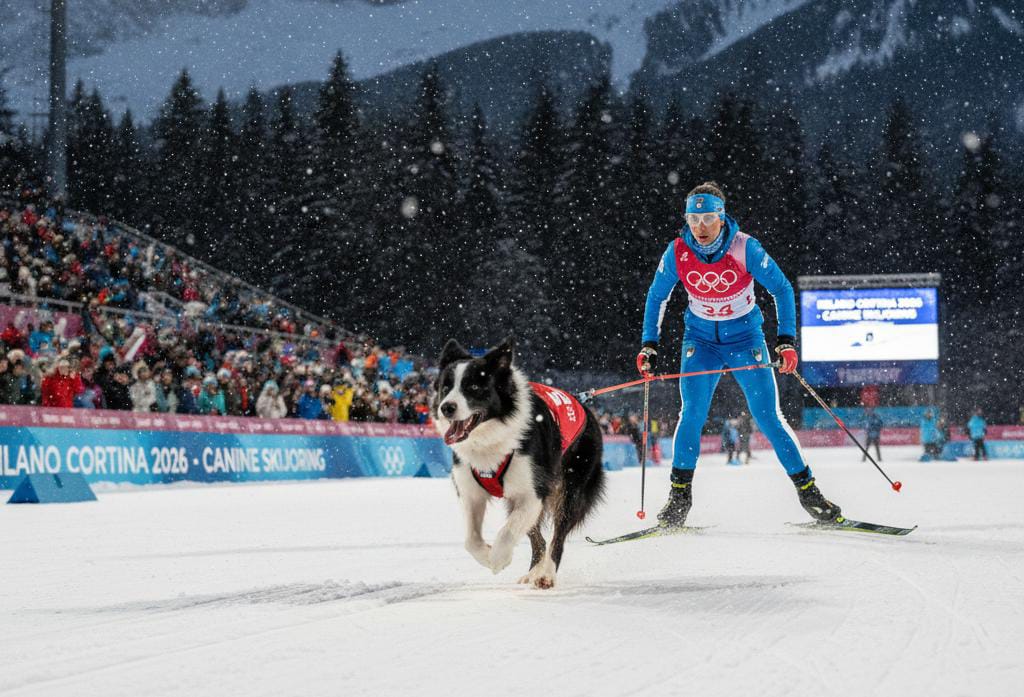 Nazgul Anjing Olimpiade Milano Cortina 2026 Viral! Sprint di Lintasan Ski, Dikira Serigala, Bikin Dunia Heboh