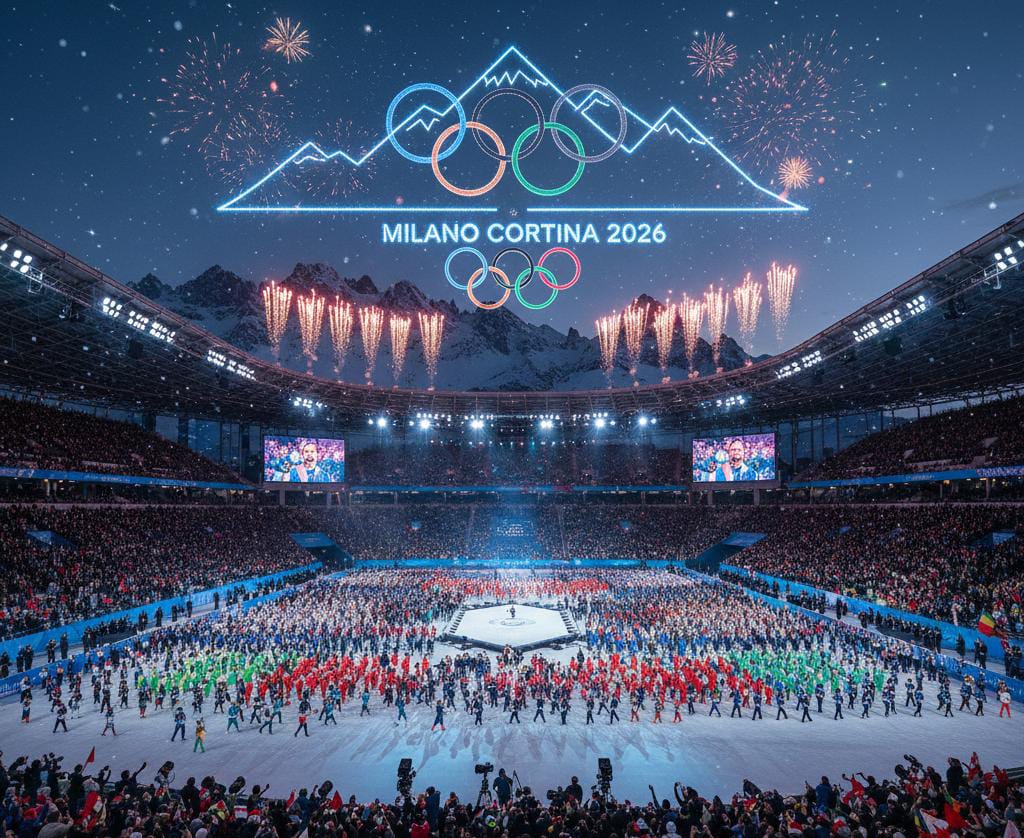 Opening Ceremony Olimpiade Musim Dingin 2026 Milano Cortina Digelar Ganda, Lindsey Vonn Jadi Sorotan Jelang Parade Atlet