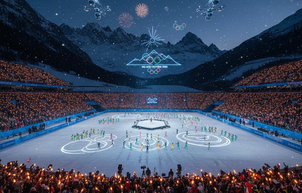 &ldquo;Viral Simbol Satanic di Opening Ceremony Olimpiade Milano Cortina 2026, Netizen Heboh dan Bikin Kontroversi&rdquo;