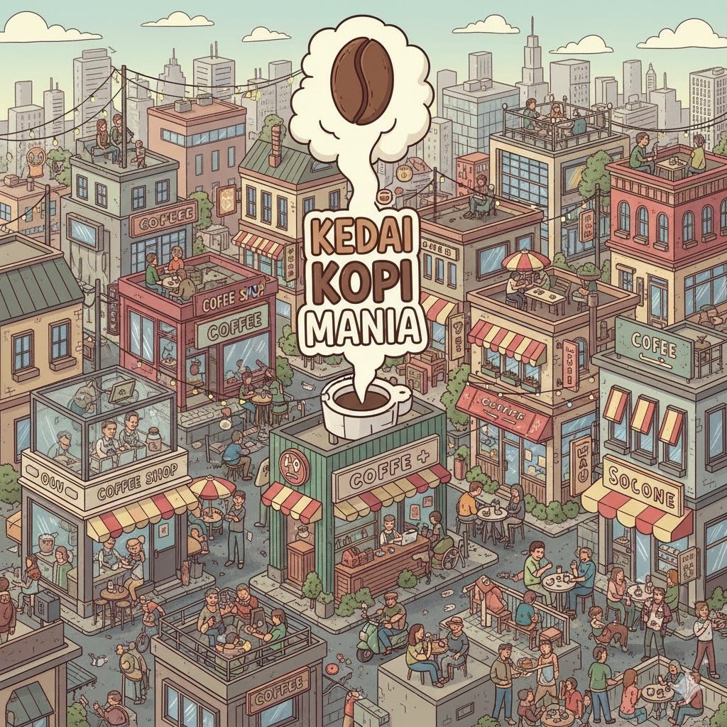 Ilustrasi kafe