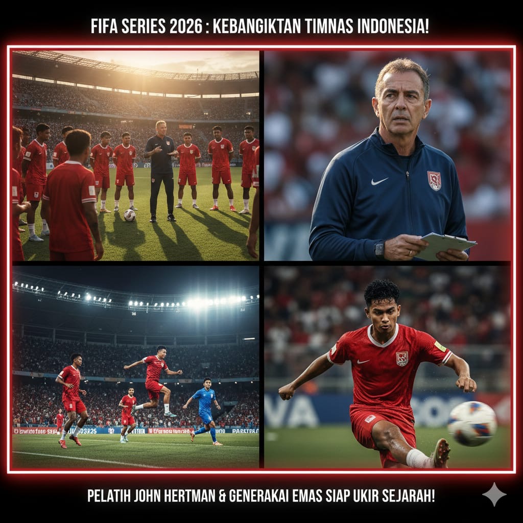 Timnas Indonesia 2026 di bawah John Hertman siap bangkit dengan seleksi ketat dan skuad Garuda penuh ambisi di FIFA Series.