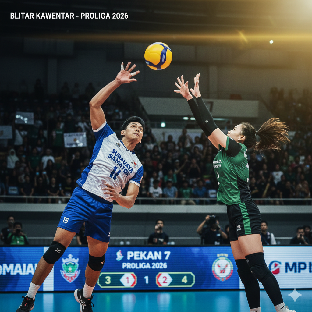 Update Proliga 2026: Gresik Petrokimia dan Jakarta LavAni pimpin klasemen. Simak hasil lengkap pertandingan pekan ke-7 dan daftar top skor. 