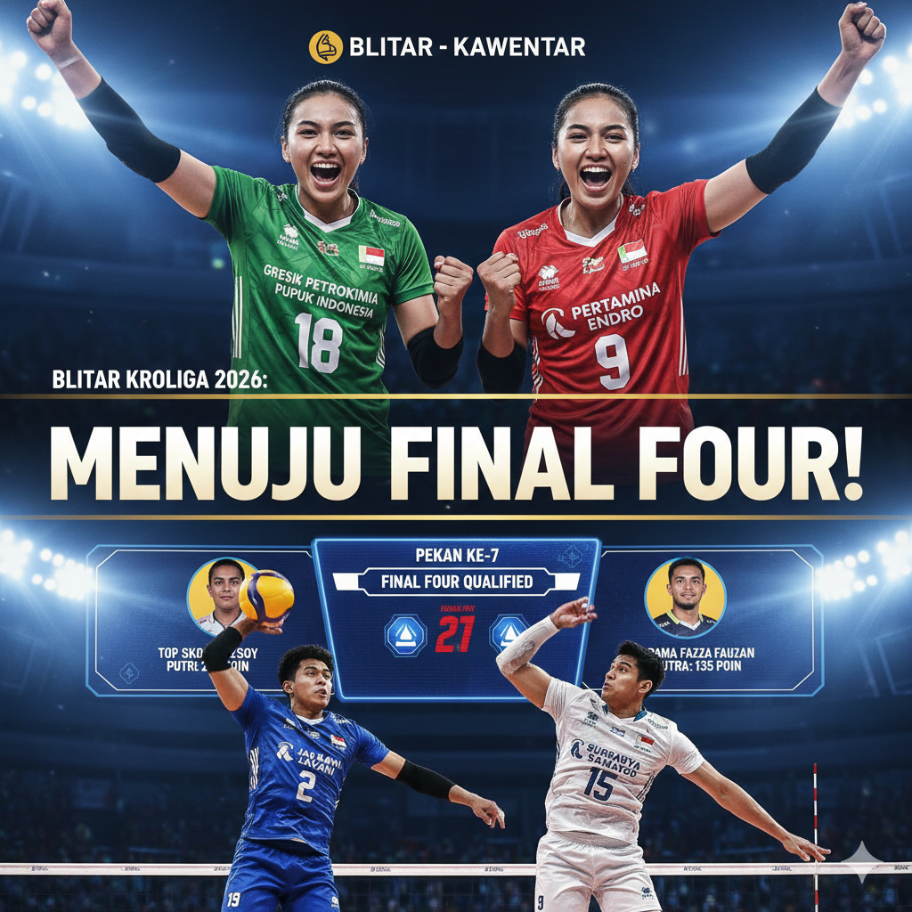 Update Proliga 2026: Gresik Petrokimia dan Pertamina Enduro lolos Final Four. Simak klasemen terbaru, daftar top skor, dan jadwal pekan ke-8 di sini.