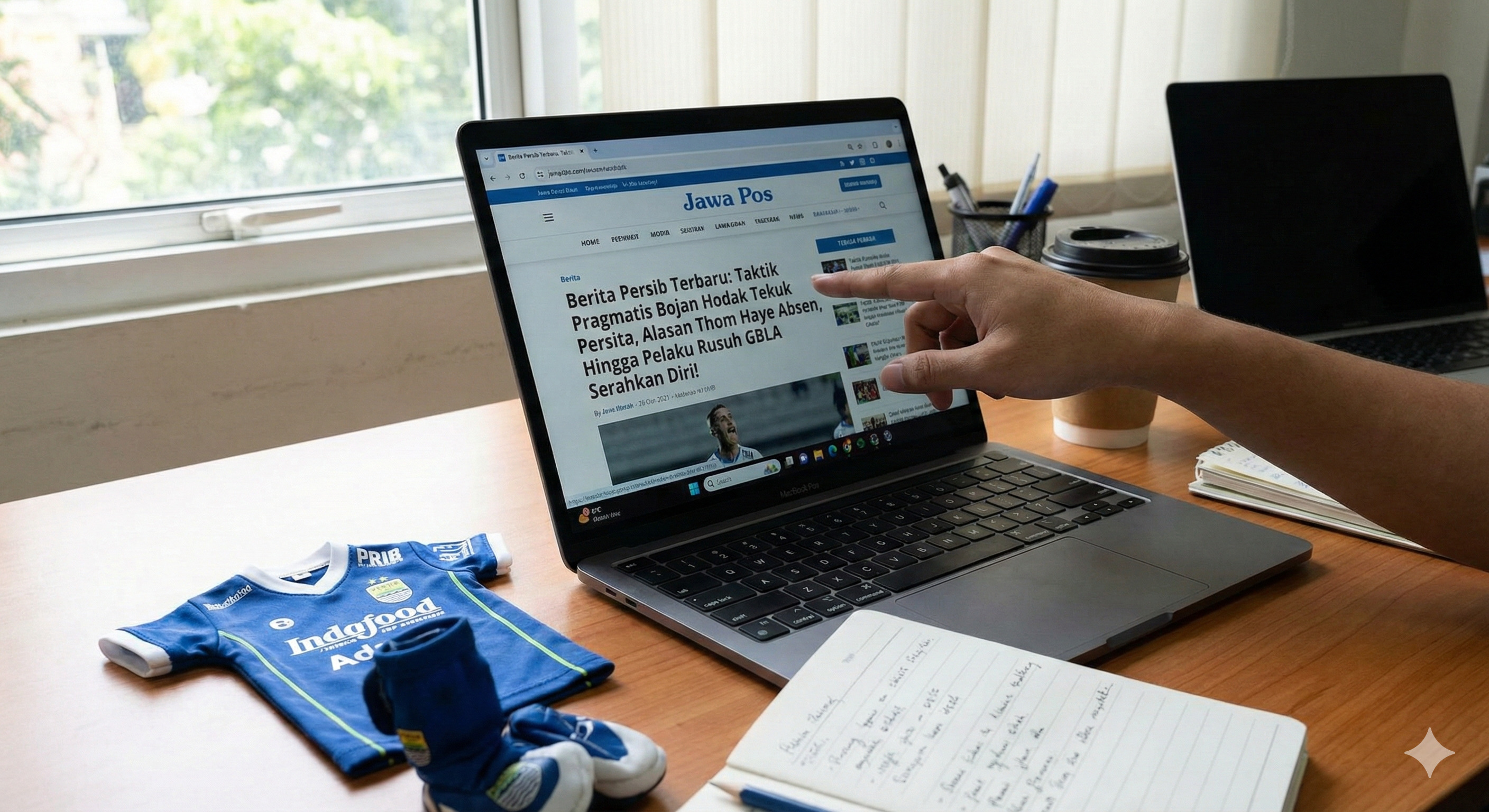 Cek berita Persib terbaru! Mulai dari taktik pragmatis Bojan Hodak tekuk Persita, alasan Thom Haye absen, hingga update pelaku rusuh GBLA.