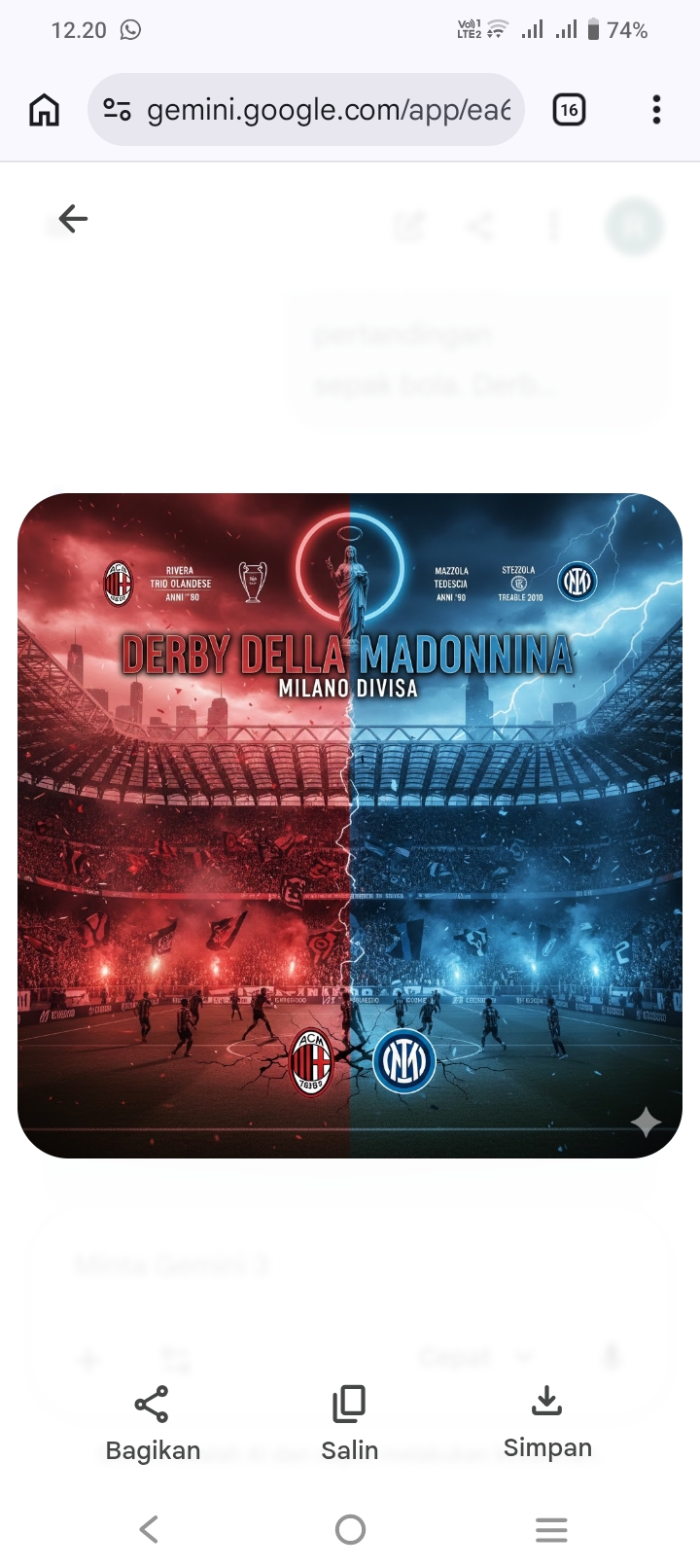 Derby della Madonnina: Sejarah Panjang AC Milan vs Inter Milan, Dari Perpecahan 1908 hingga Duel Panas Liga Champions