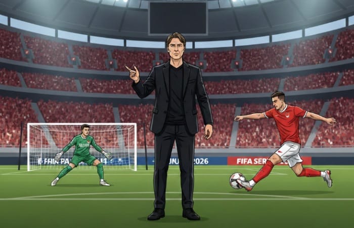 Prediksi line up Timnas Indonesia di FIFA Series 2026 era John Herdman, Emil Audero hingga Ole Romeny jadi andalan.