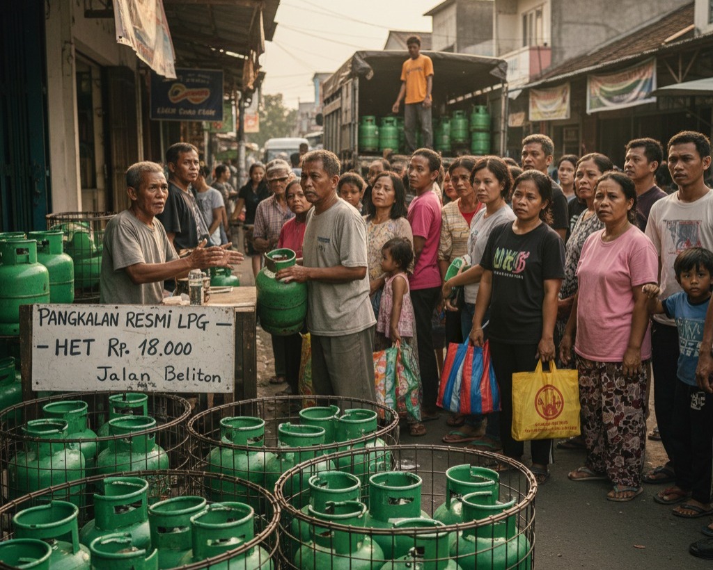 Stok Gas Melon Dijamin Aman Saat Lebaran  Disperindag Koordinasi Pertamina Antisipasi Kelangkaan Tetap Suplai Elpiji hingga Pangkalan