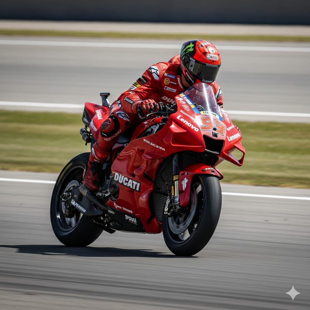 Marc Marquez tampil buas di Ducati Desmosedici GP26, tes pra-musim Valencia dan Sepang tunjukkan strategi rahasia MotoGP 2026.