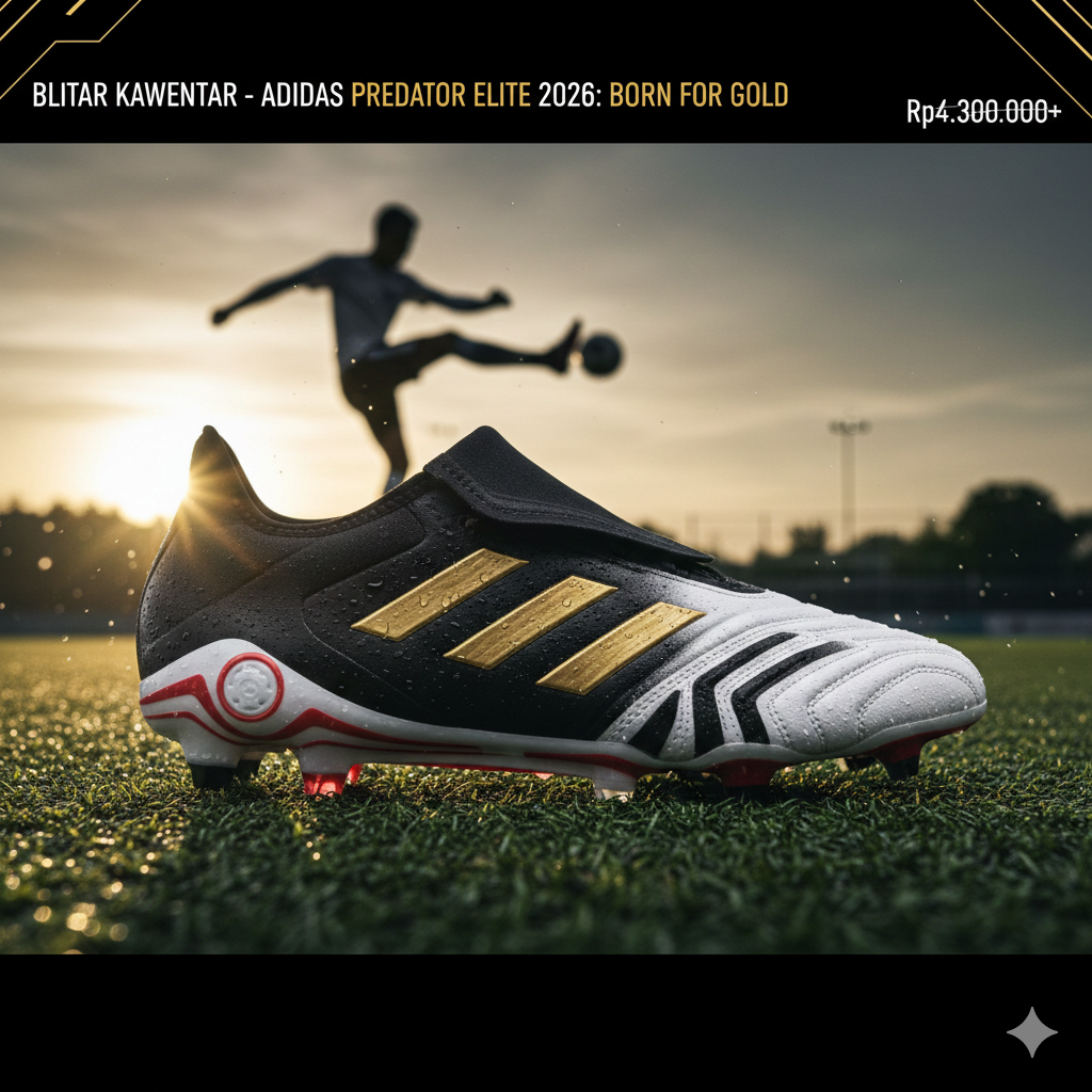Ulasan mendalam Adidas Predator Elite 2026: Mengupas teknologi Nano Strike Plus, desain lidah klasik, dan fitur Power Spin. Cek spesifikasi dan harganya di sini!v