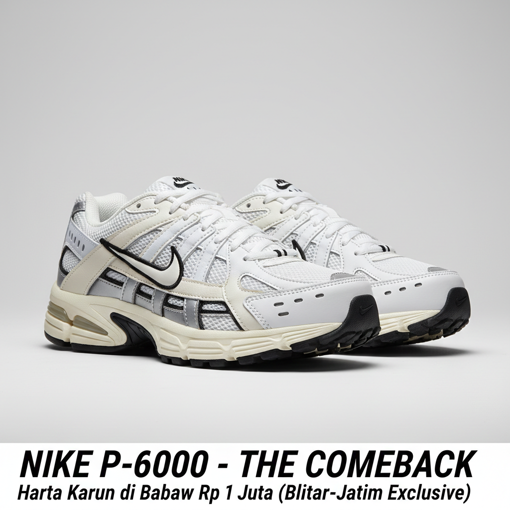 Review Nike P-6000: Sepatu retro keren harga di bawah Rp 1 juta! Benarkah Nike sedang bangkrut sampai jual murah? Cek fakta kualitas materialnya di sini!