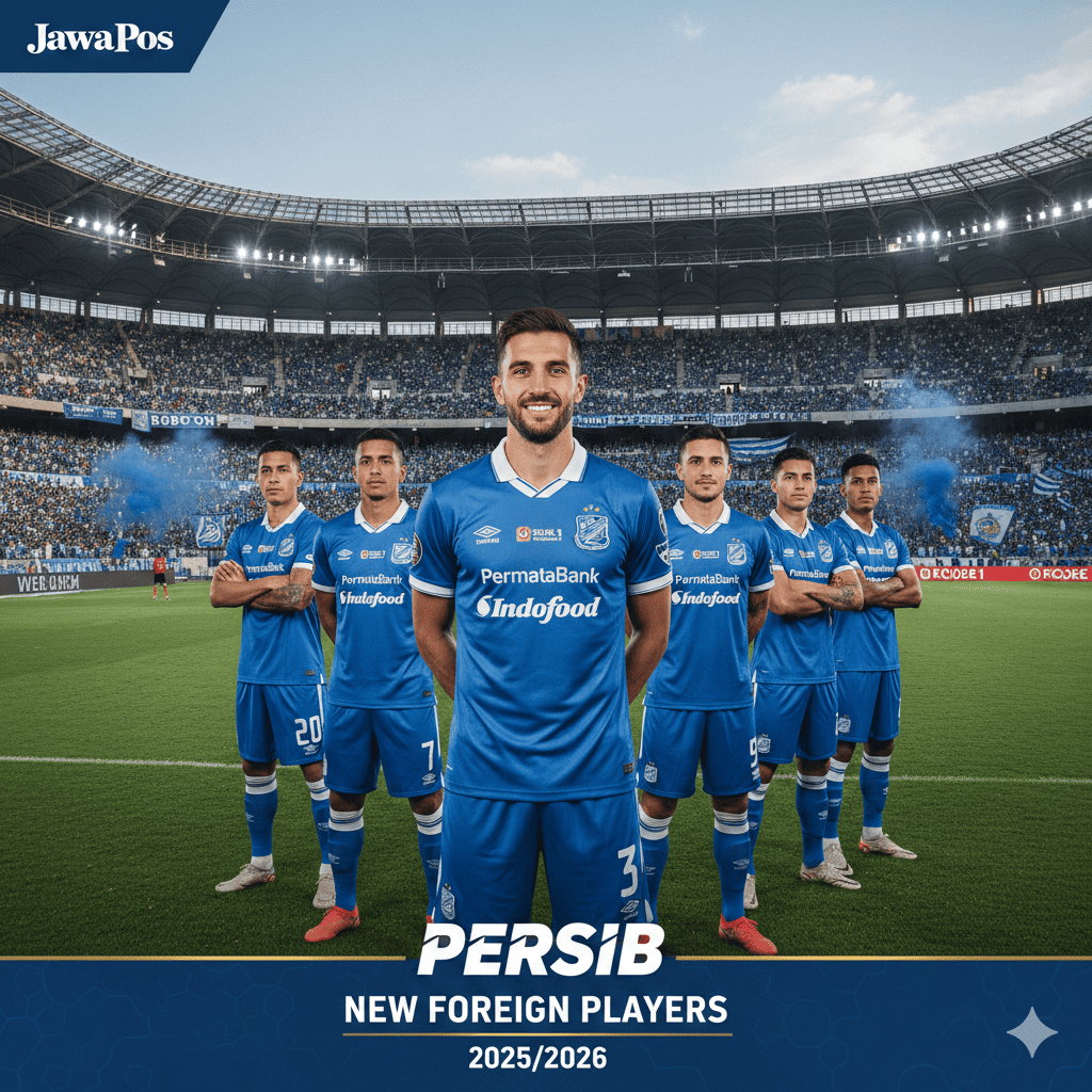 Cek daftar pemain asing Persib Bandung 2025/2026 putaran kedua! Eks bintang PSG merapat, targetkan juara. Simak update transfer Maung Bandung.