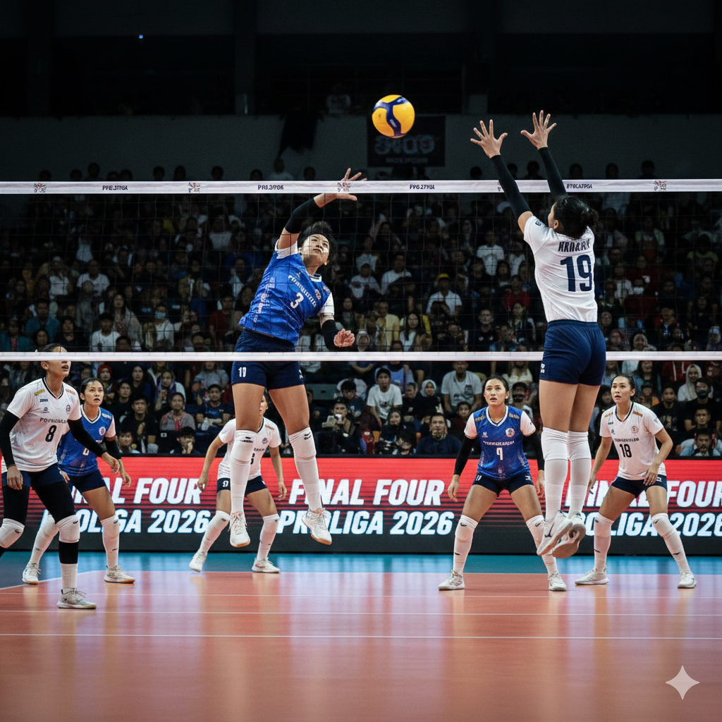 Update berita final four Proliga 2026: Yolla Yuliana dkk makin dekat ke babak 4 besar setelah tekuk BJB. Simak klasemen dan jadwal penentuannya di sini!
