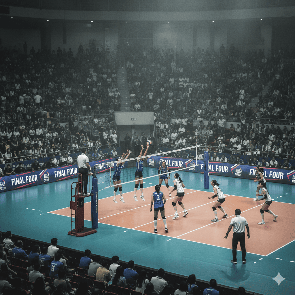 Update berita final four Proliga: Megawati amankan tiket empat besar, Red Sparks putus rekor kalah. Jangan lewatkan drama voli paling panas musim ini!