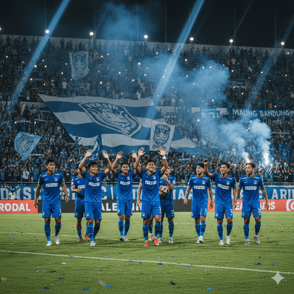 Persib Bandung kokoh di puncak klasemen usai tekuk Persita. Simak drama kartu merah, gol Andre Jung, hingga ancaman sanksi berat dari AFC!
