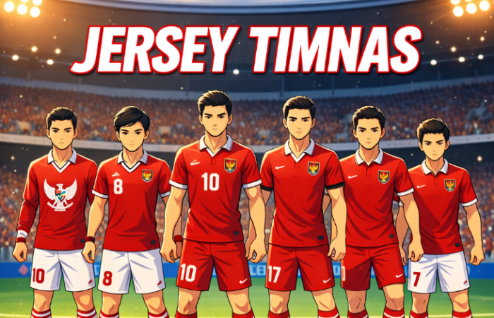 Evolusi jersey timnas dari masa ke masa, dari desain klasik hingga modern berteknologi tinggi yang jadi simbol kebanggaan Indonesia.