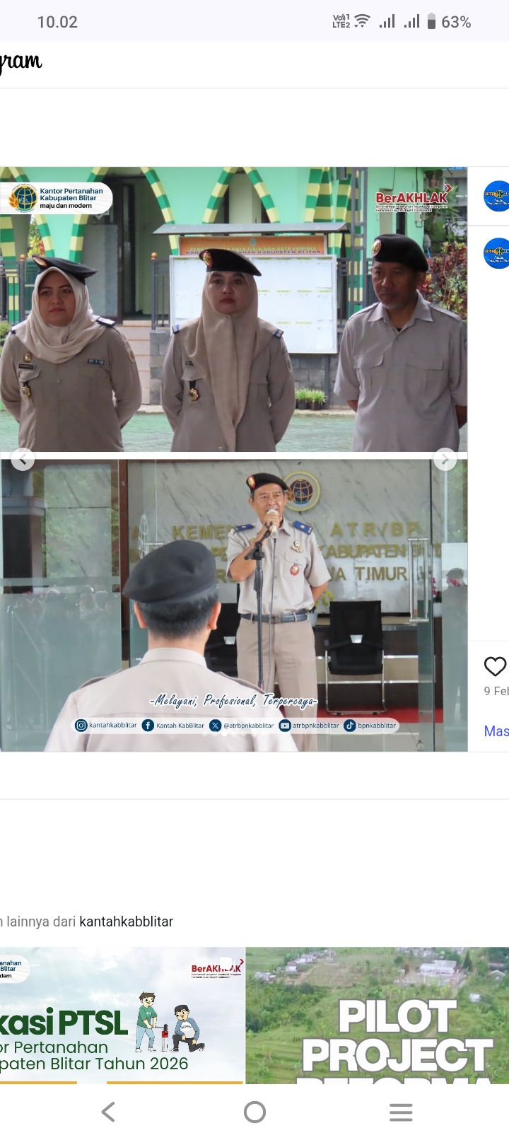 Apel Pagi Kantor Pertanahan Kabupaten Blitar, Bahas Target KW4,5,6 dan Penyelesaian Residu 2026