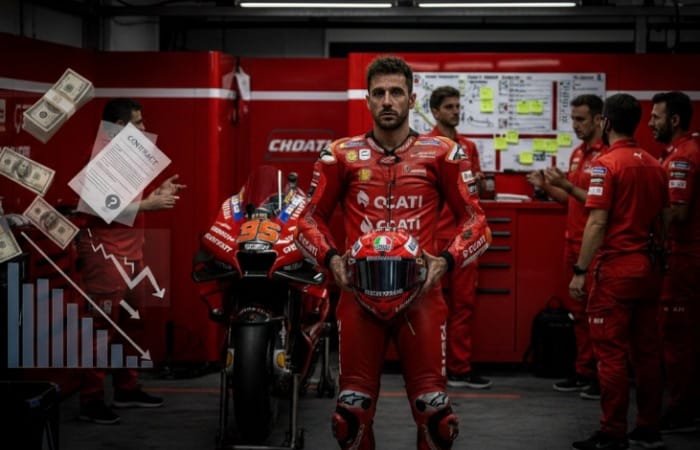 Drama MotoGP 2026 memanas! Ducati dihantam krisis finansial, kontrak Marc Marquez dan masa depan Bagnaia terancam.