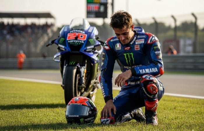 Fabio Quartararo juara dunia MotoGP 2021 di Emilia Romagna. El Diablo jadi pembalap Prancis pertama ukir sejarah!