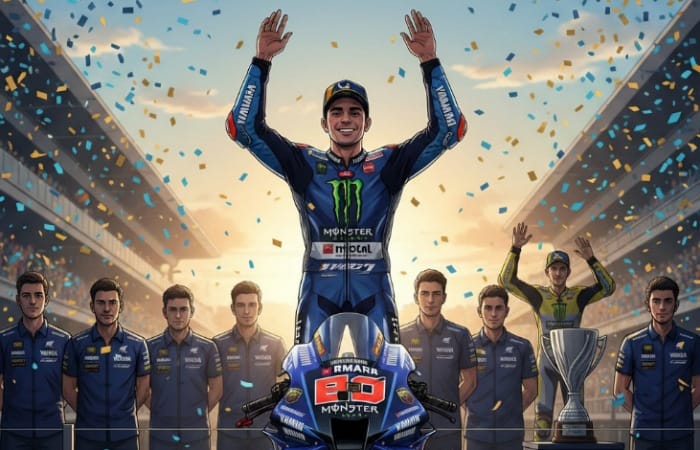 Fabio Quartararo juara dunia MotoGP 2021 usai tampil konsisten. Simak perjalanan lengkap El Diablo menuju puncak!