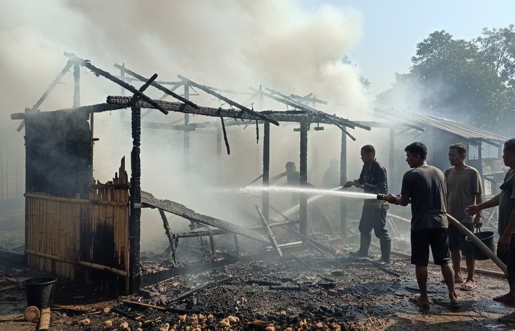 Korsleting Listrik, 8 Ribu Ayam Terpanggang 