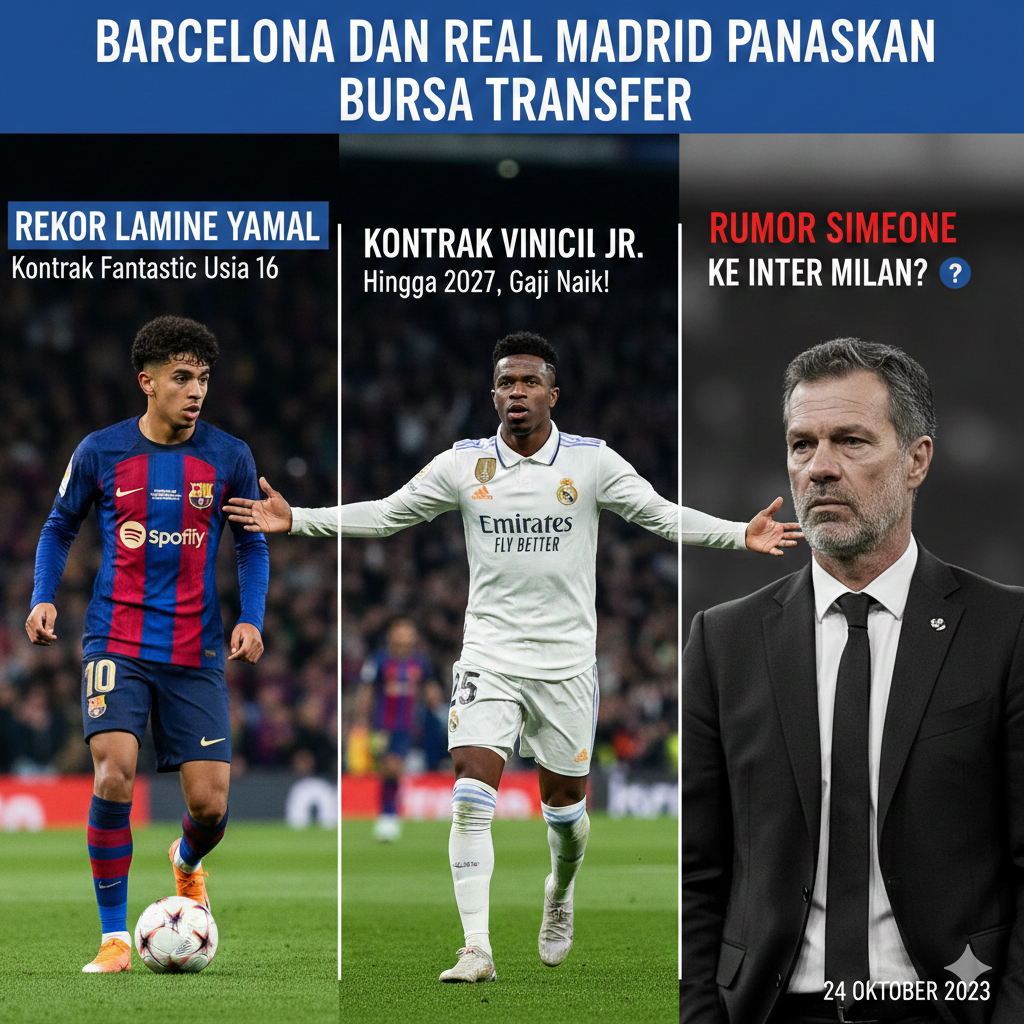 Barcelona dan Real Madrid Panaskan Bursa Transfer.