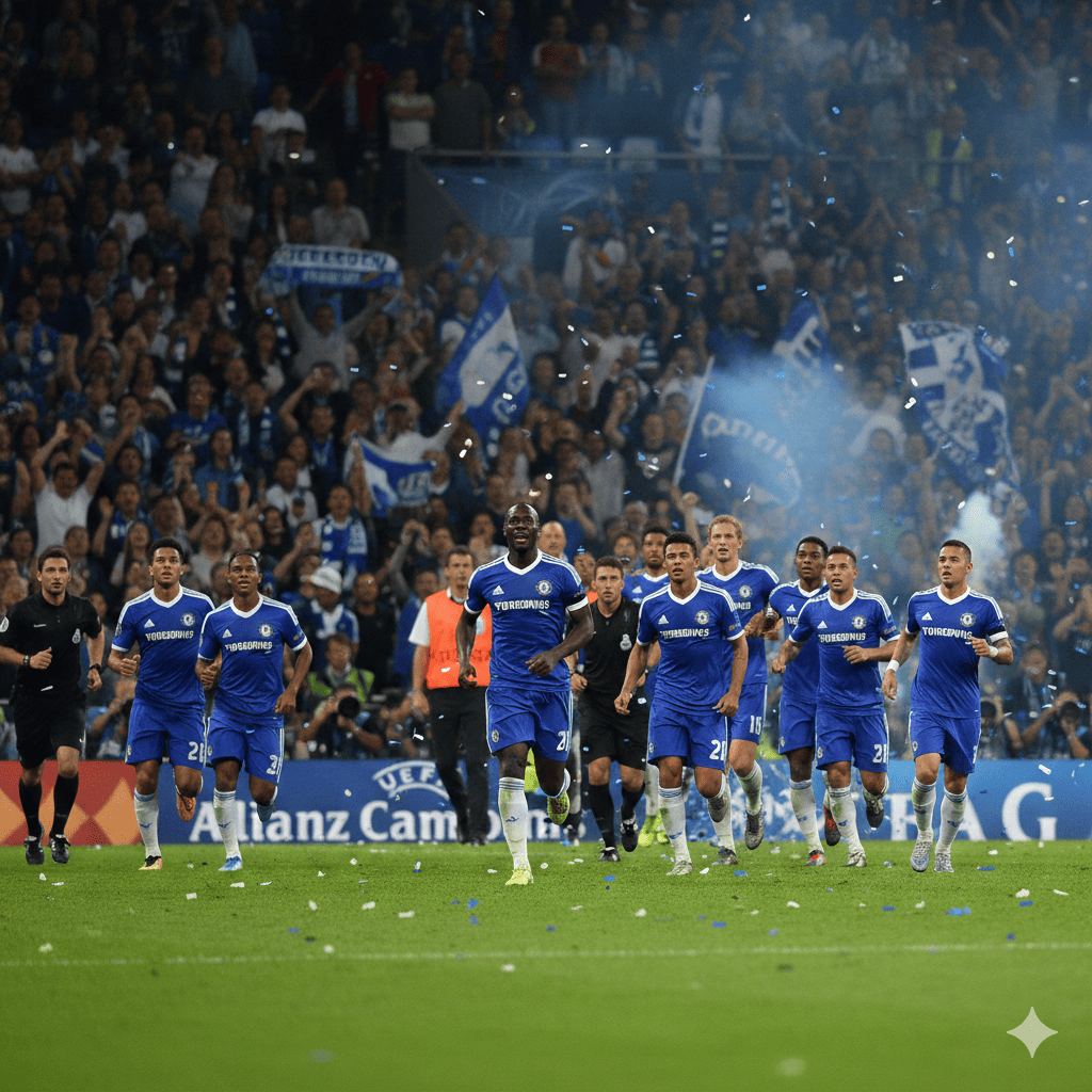 Simak kisah dramatis Chelsea juara Liga Champions 2012! Dari pelatih dipecat hingga taklukkan Messi dan Bayern. Keajaiban sepak bola nyata!