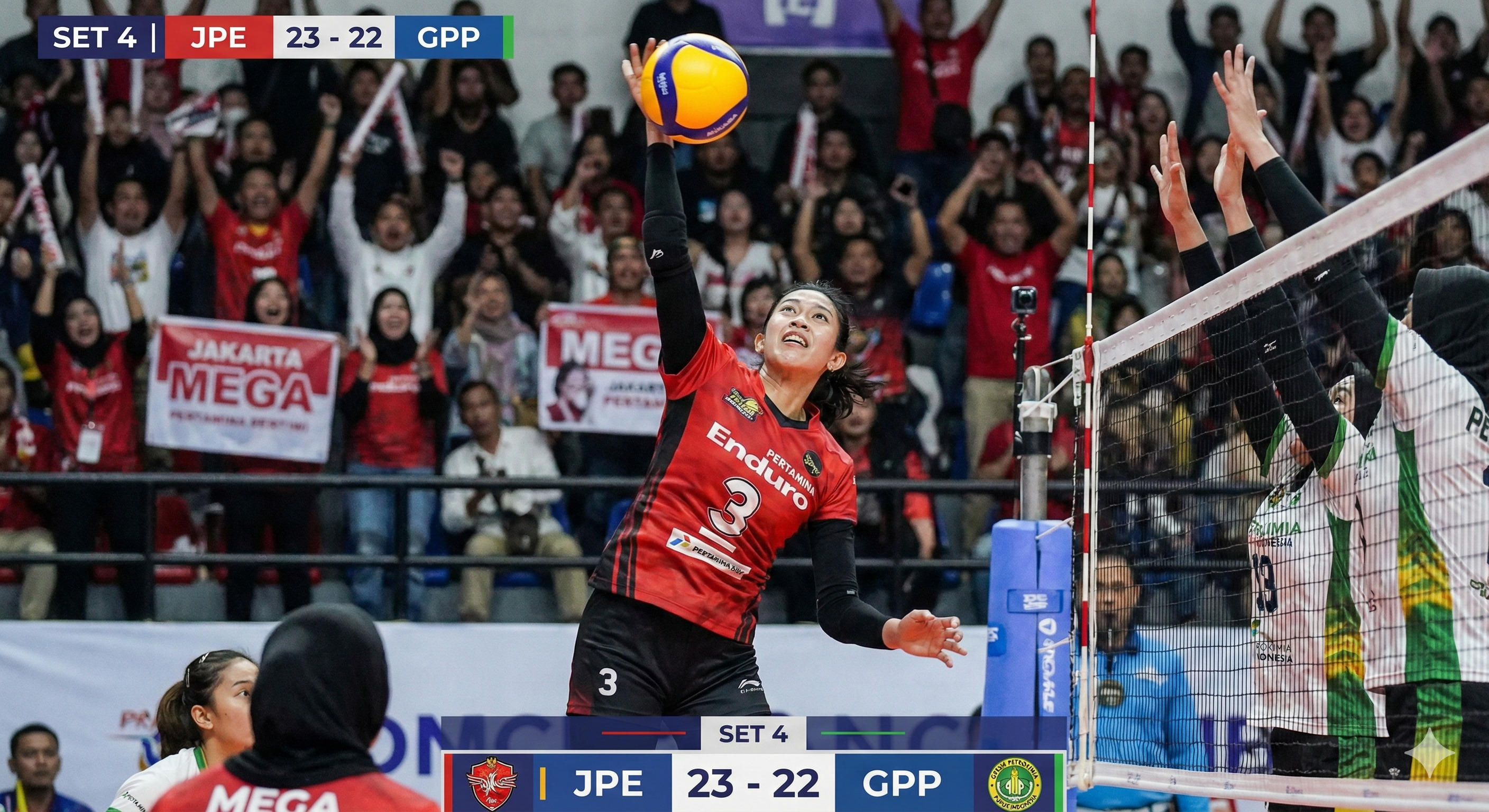 Laga panas Proliga! Bos Pertamina Enduro siapkan bonus fantastis. Megawati Hangestri Pertiwi jadi kunci tumbangkan Gresik Petrokimia di 