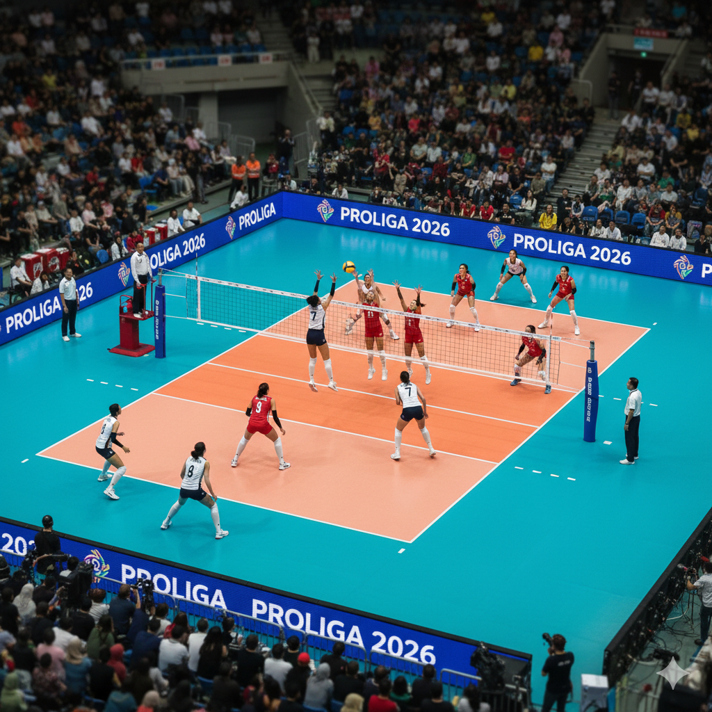 Update Klasemen Proliga 2026 terbaru! Gresik Ponska &amp; JPE resmi lolos Final Four. Cek jadwal krusial di Sentul &amp; daftar top skor Rama Faza di sini.