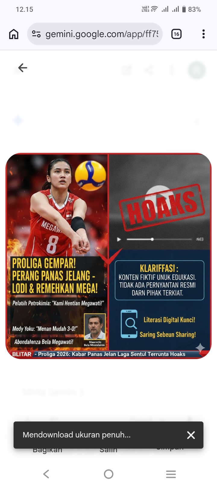 Heboh Proliga 2026! Megawati Hangestri Diremehkan Jelang Duel Panas Jakarta Pertamina Enduro vs Petrokimia Gresik, Ternyata Hoaks?