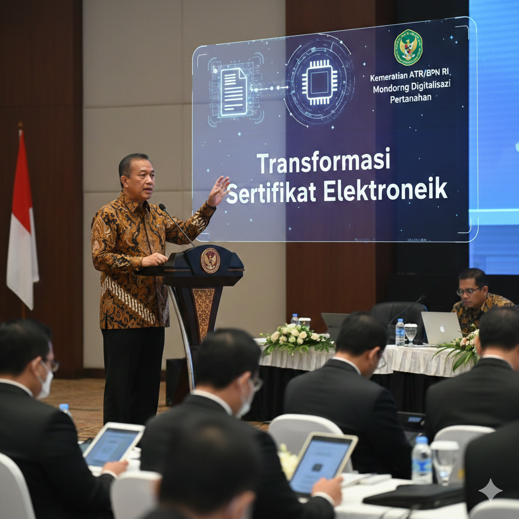 Menteri ATR/BPN Dorong Transformasi ke Sertifikat Elektronik.