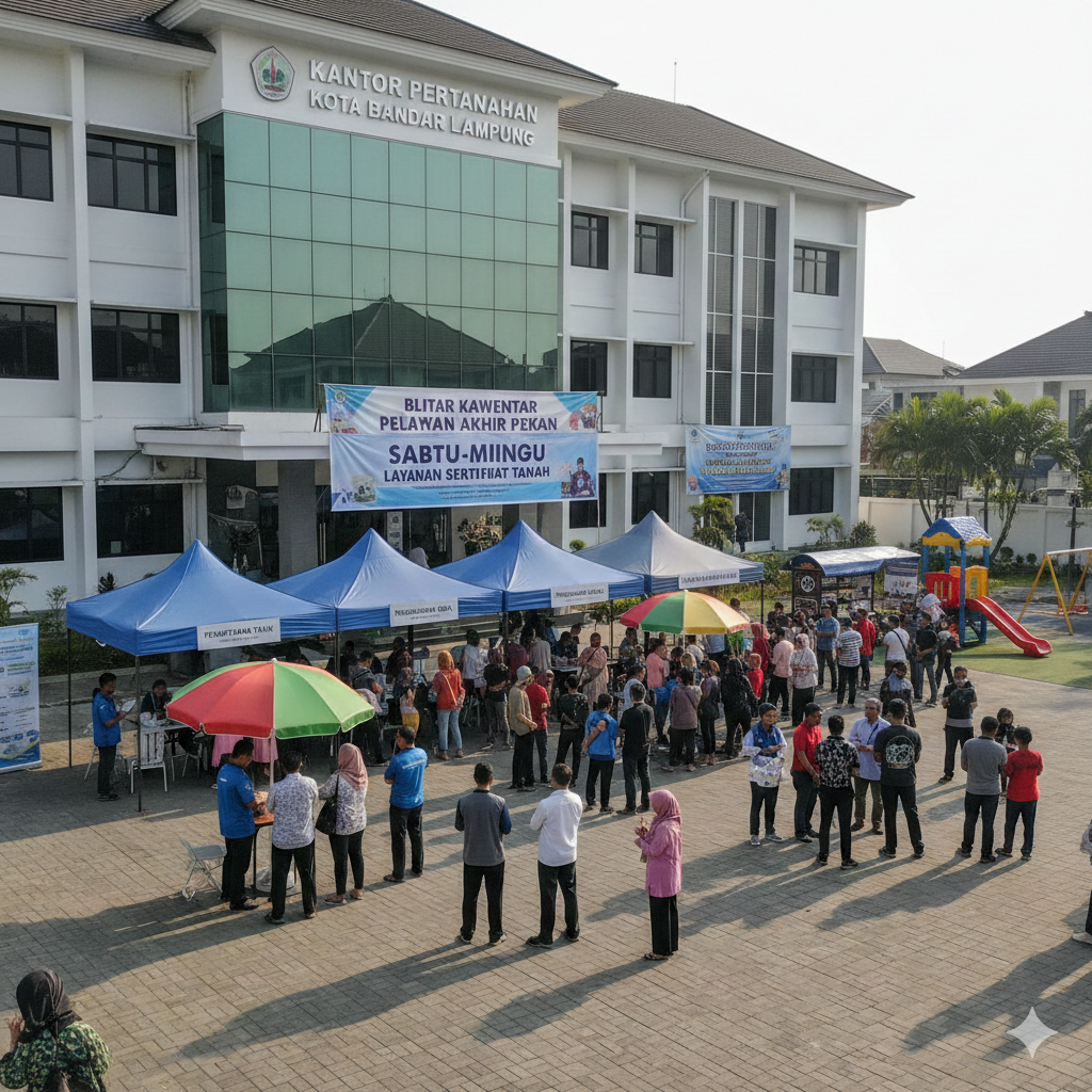Pelataran Akhir Pekan Bandar Lampung, Solusi Urus Sertifikat Tanah di Hari Libur