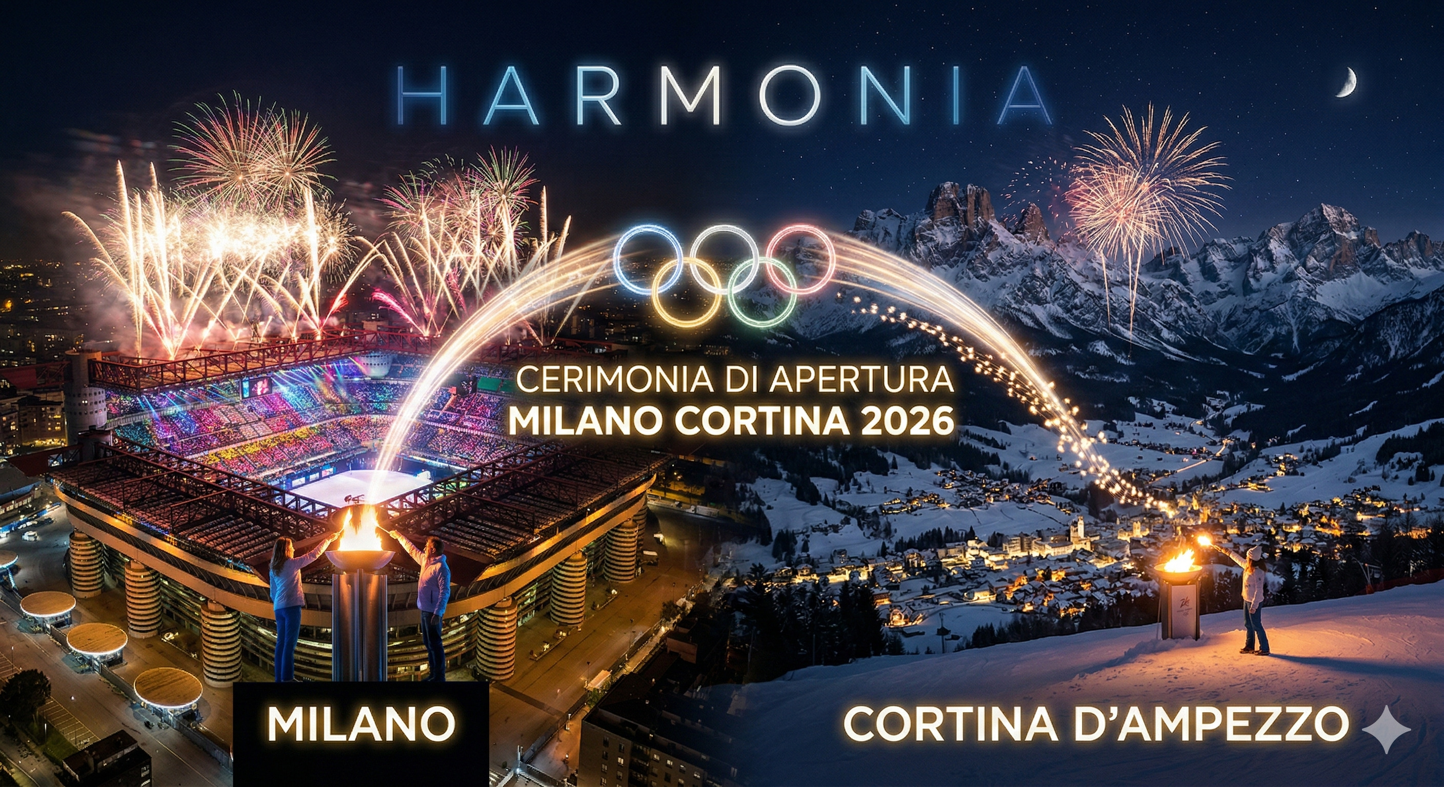 Olimpiade Musim Dingin Milan Cortina 2026 resmi dibuka! Simak kemegahan parade 4 kota, semarak Imlek, hingga kecanggihan AI Alaska di sini!