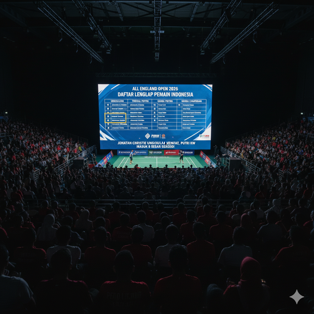 Daftar Lengkap Pemain Indonesia di All England Open 2026: Jonatan Christie Unggulan Keempat, Putri KW Masuk 8 Besar Seeded!