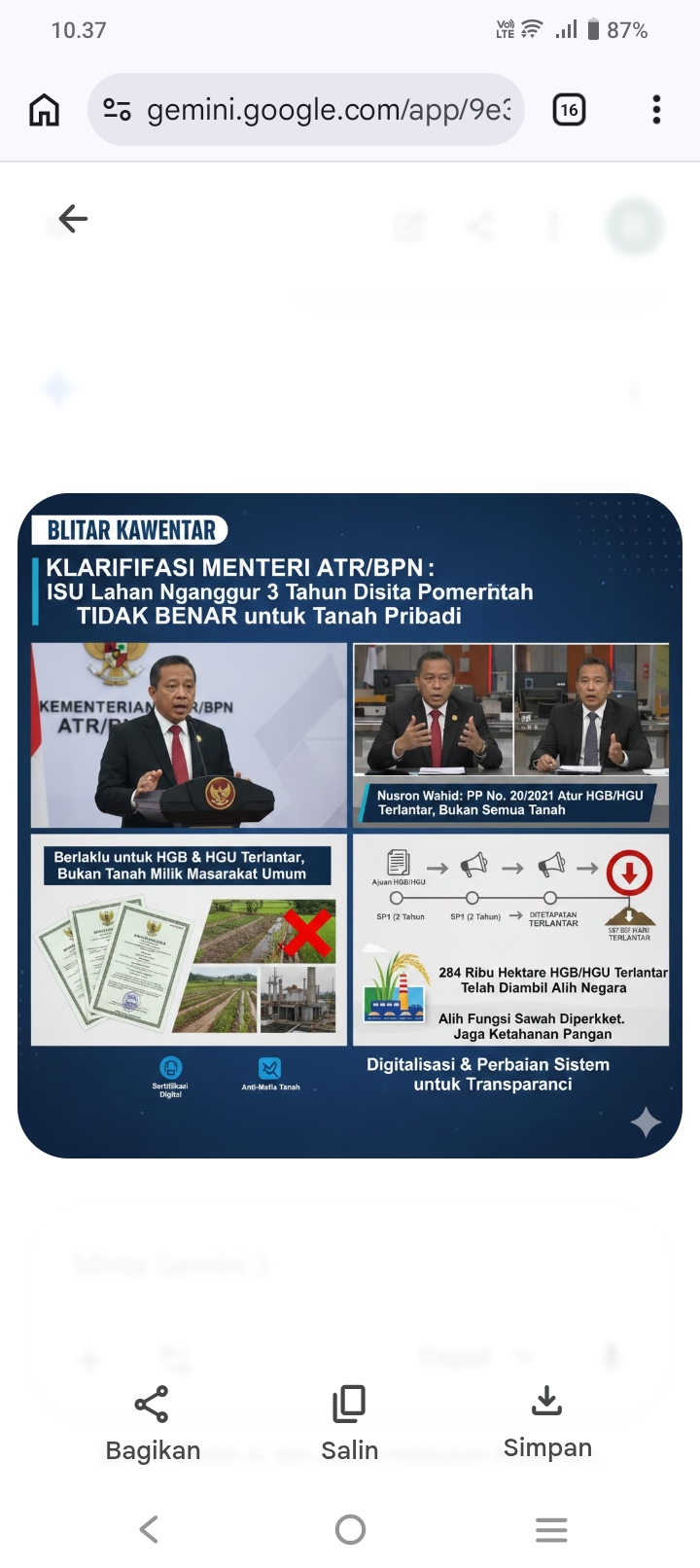 Lahan Nganggur 3 Tahun Disita? Menteri ATR Nusron Wahid Buka Suara soal Isu Tanah Terlantar dan Alih Fungsi Sawah