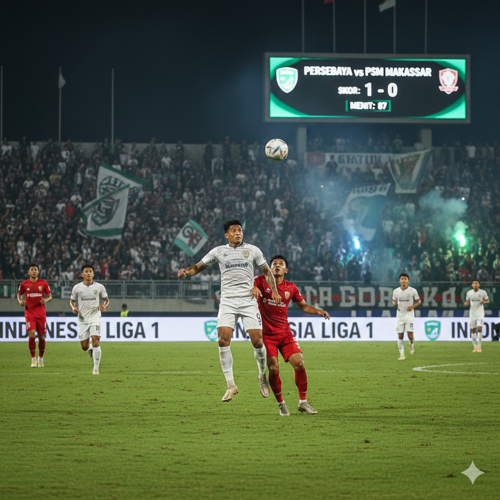 Update Liga 1 2026: Persebaya Surabaya bungkam PSM Makassar! Persib dan Persija puncaki klasemen dengan 50 poin. Cek daftar top skor dan jadwal lengkapnya di sini!