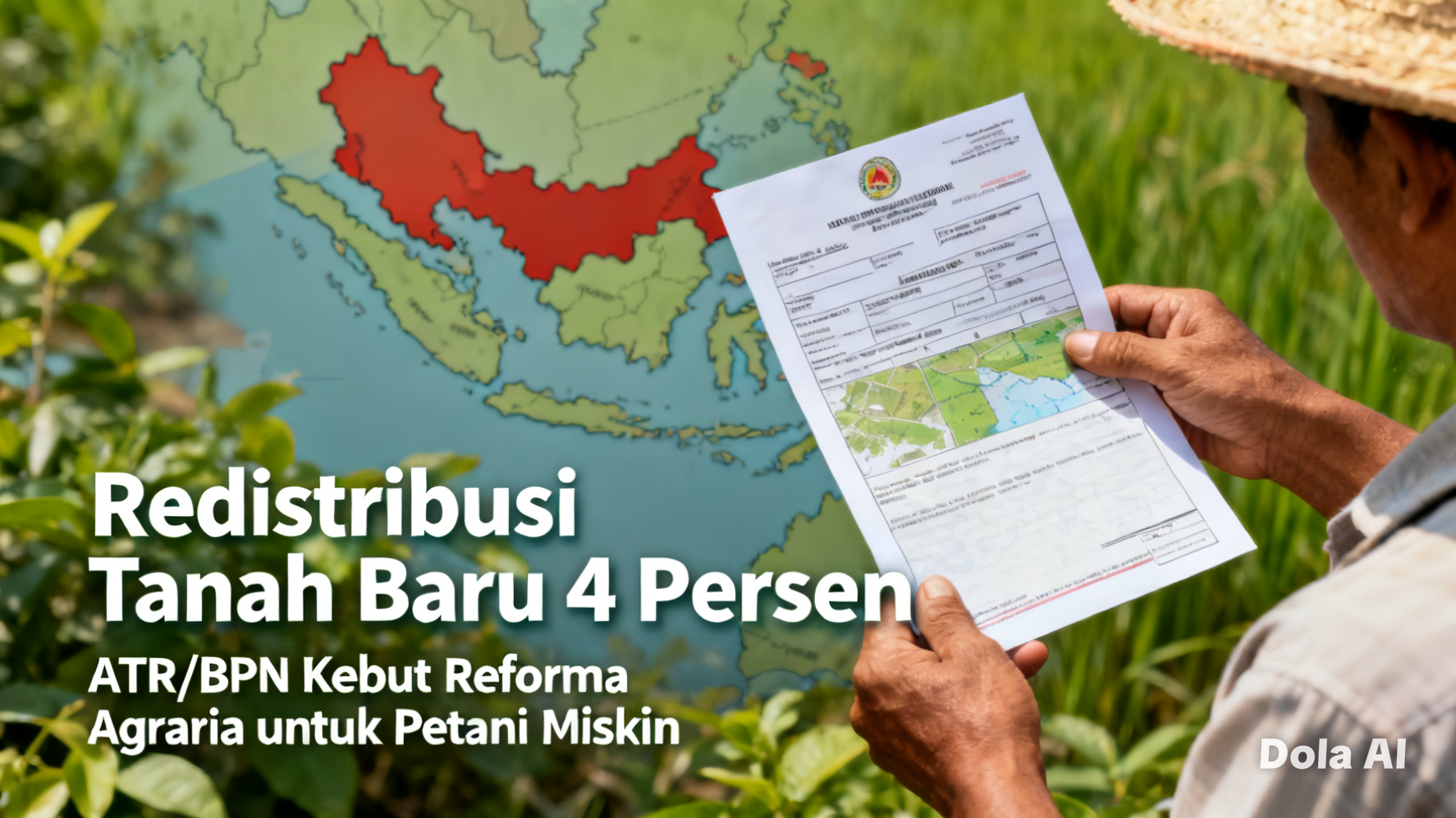 Redistribusi Tanah Baru 4 Persen.