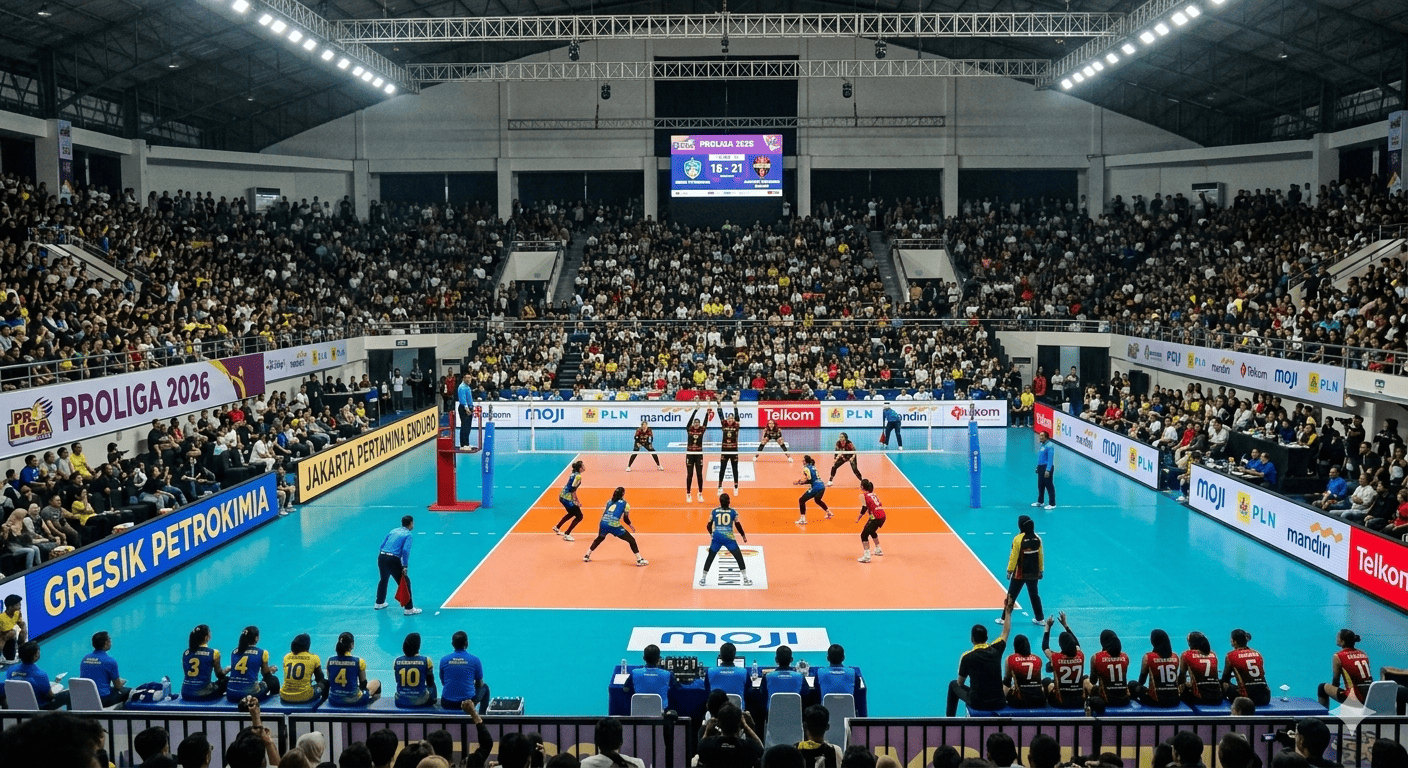 Hasil Proliga 2026 terbaru: Gresik Petrokimia kokoh di puncak klasemen putri setelah tekuk Pertamina Enduro 3-0. Cek daftar top skor selengkapnya di sini!
