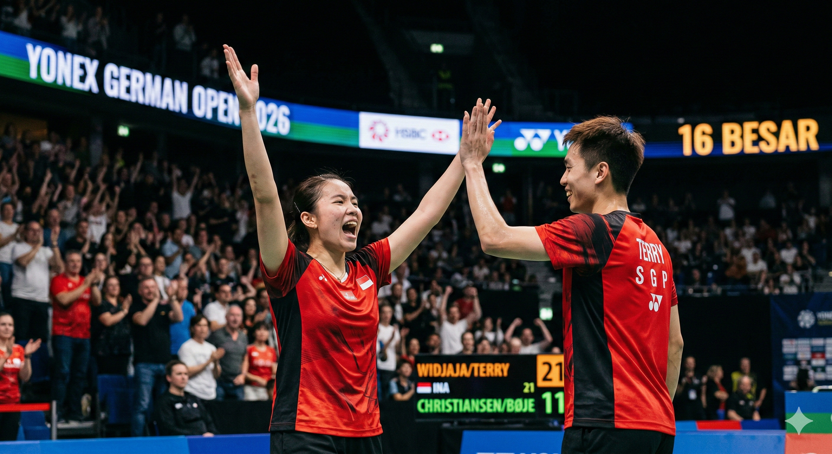 Cek Hasil Jerman Open 2026 terbaru! Gloria Emanuelle Widjaja buat kejutan besar tumbangkan unggulan Denmark. Simak jadwal Apriyani Rahayu Cs!