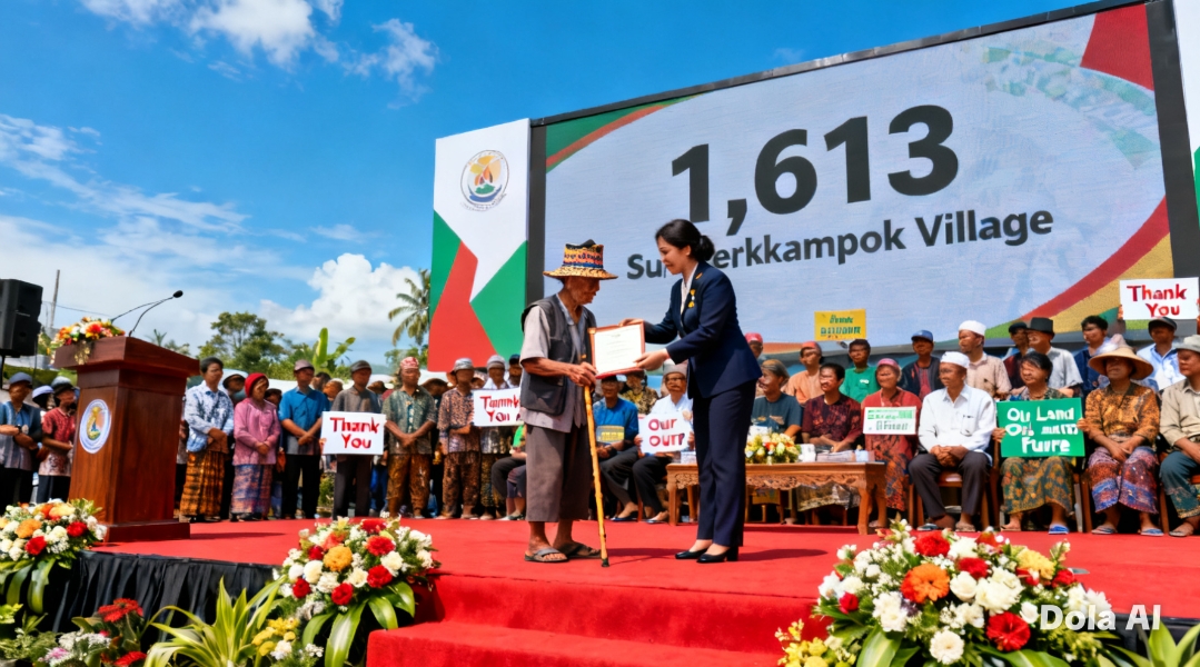 Reforma Agraria Serahkan 1.613 Sertifikat Tanah Desa Sumberklampok