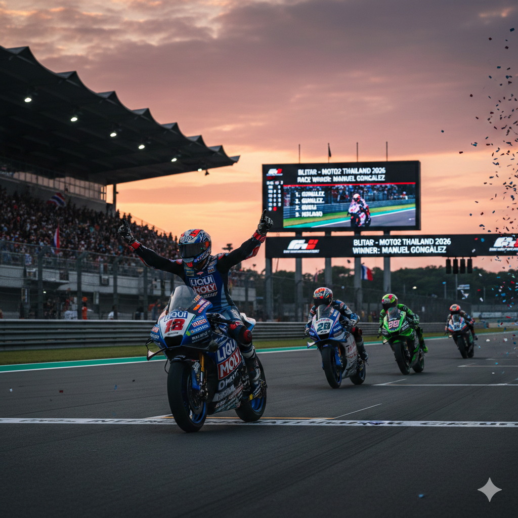 Hasil Lengkap Moto2 Thailand 2026: Manuel Gonzalez Juara Race Perdana, Ini Klasemen Sementara dan Jadwal GP Brasil
