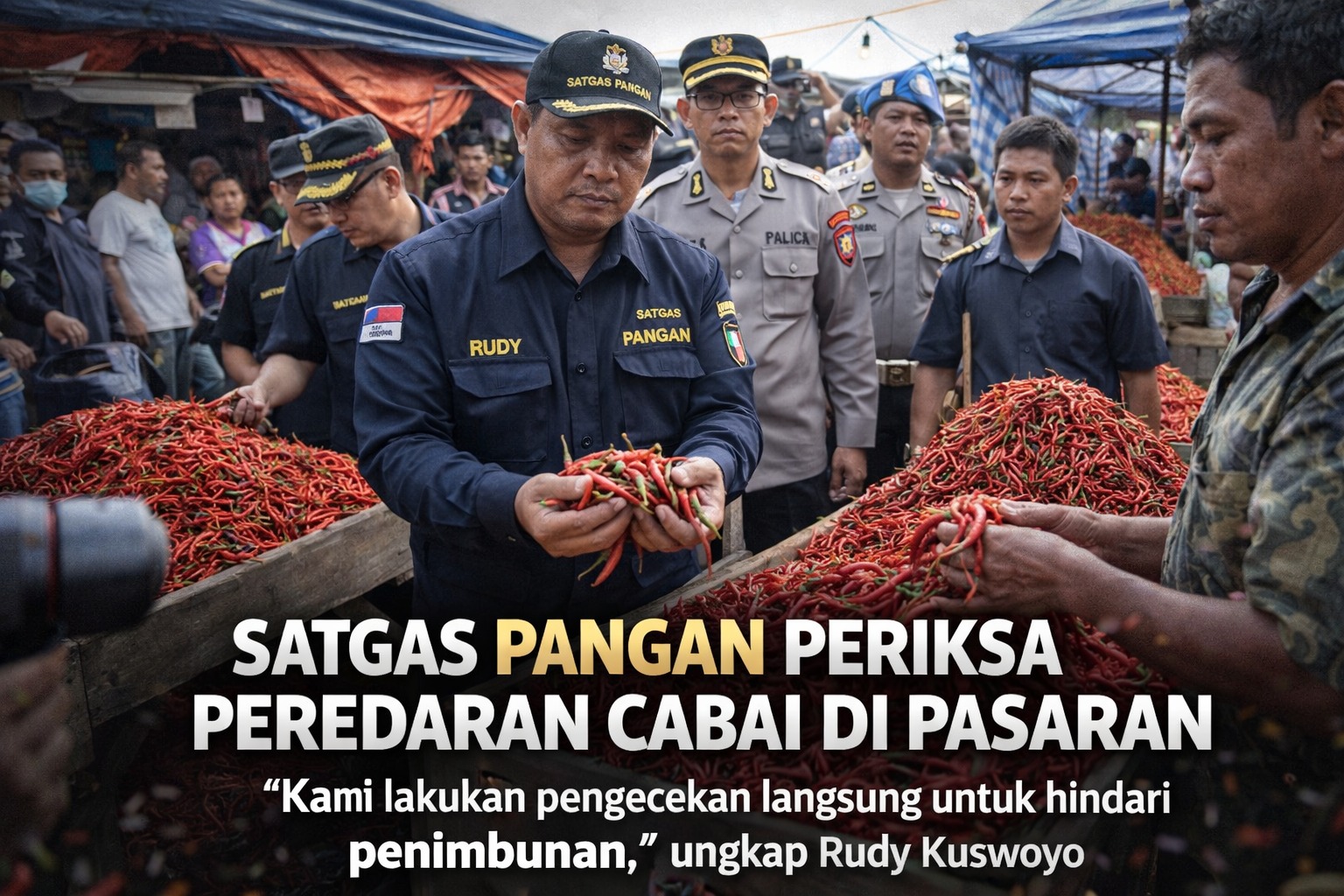 Satgas Pangan Telusuri Kenaikan Cabai Antisipasi Penimbunan di Pedagang  
