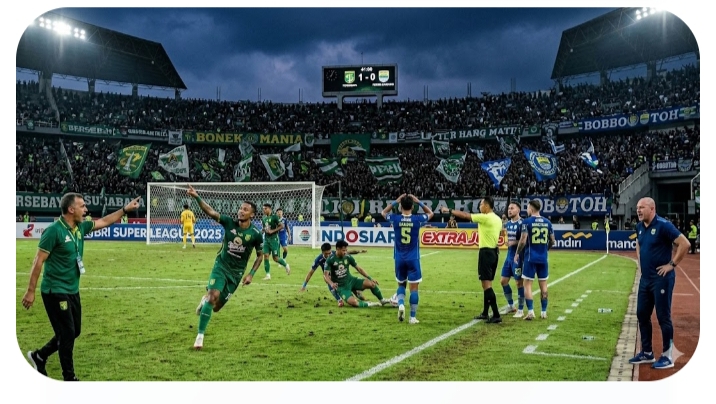 Persebaya vs Persib Bandung Penuh Drama! Penalti Bruno Moreira Sah, Gol Kakang Dianulir, Maung Bandung Gigit Jari di GBT