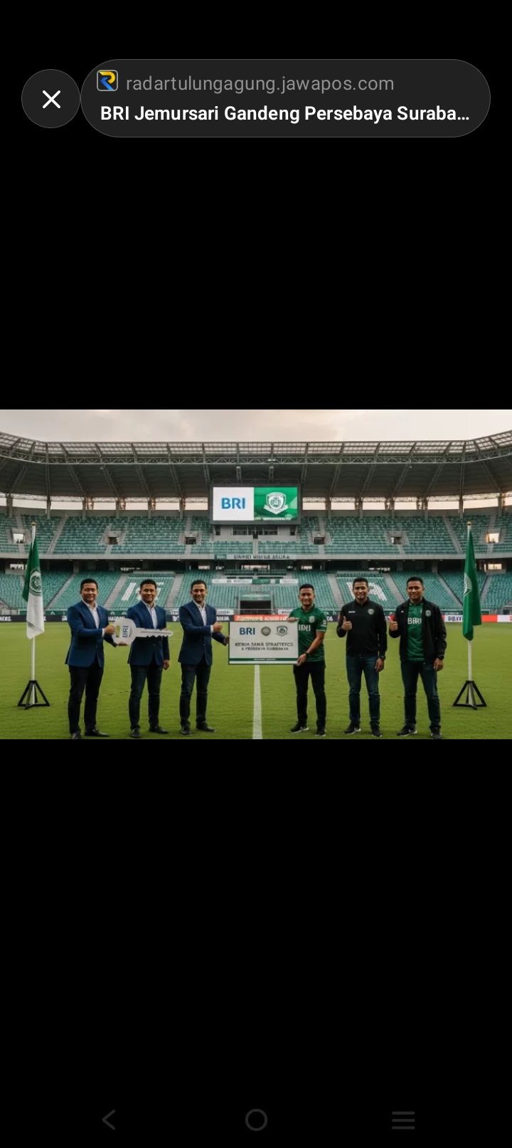BRI Jemursari Gandeng Persebaya Surabaya, Transaksi Bonek Makin Satset di GBT