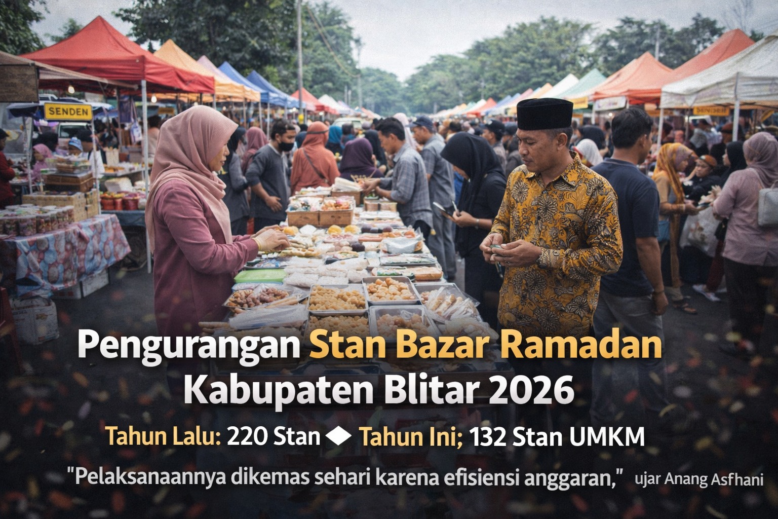 Dampak Efisensi Anggaran, Kuota Susut Jadi 132 Stan 