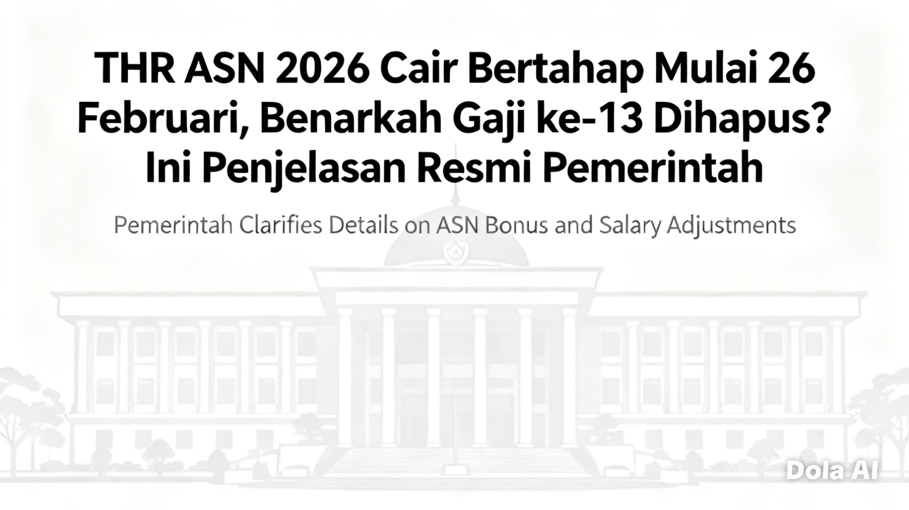 THR ASN 2026 Cair Bertahap Mulai 26 Februari.