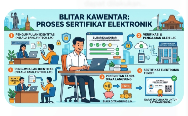 Sertifikat Elektronik Diterbitkan Lewat Bank dan Lembaga Jasa Keuangan